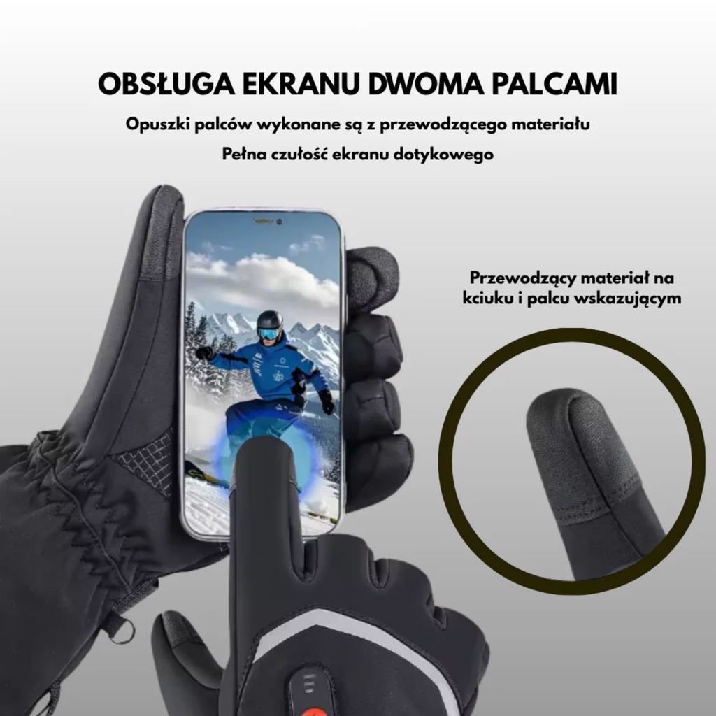 Termo rękawiczki - 3 tryby grzania