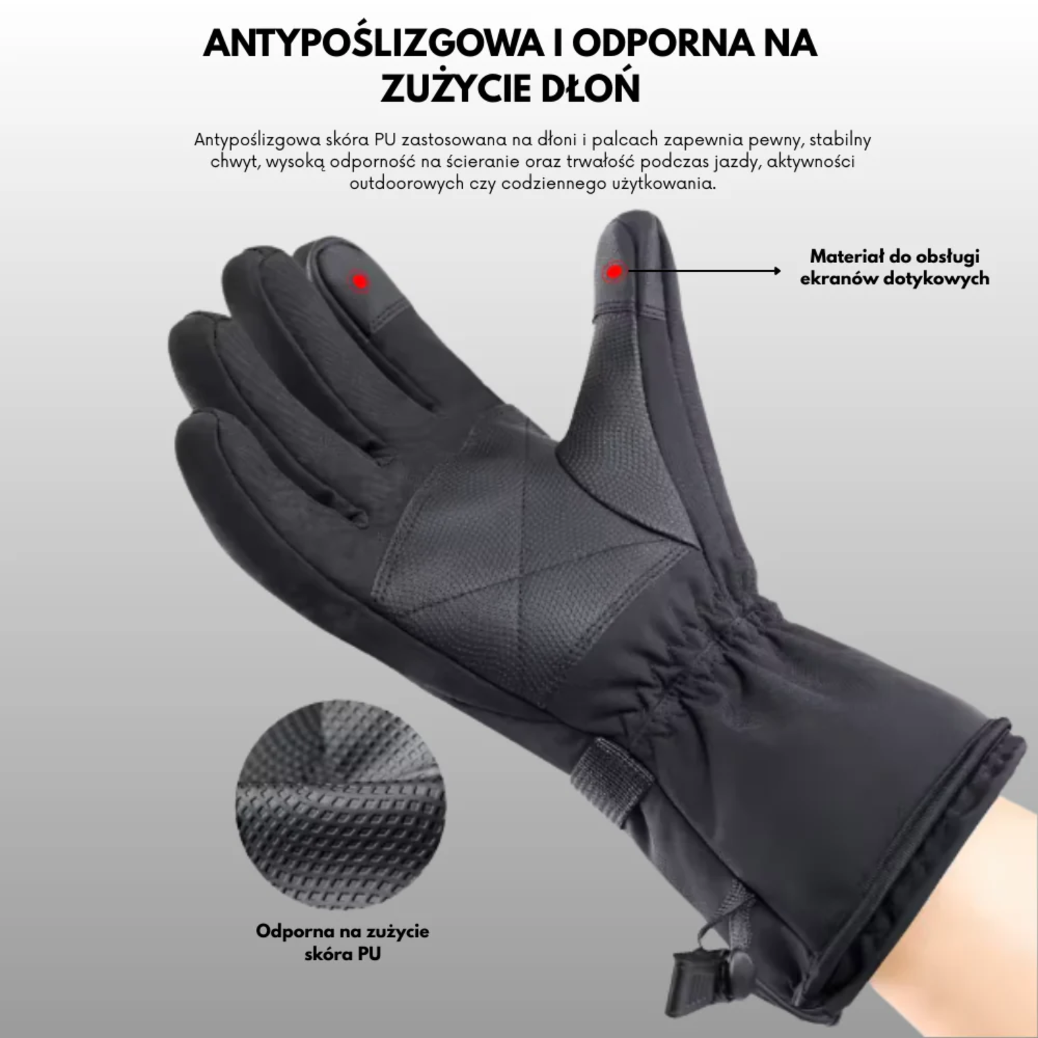 Termo rękawiczki - 3 tryby grzania